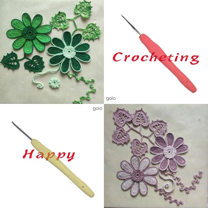 golo Crochet Thread Size 30 Yarn for Tatting Crochet Yarn for Hand Knitting White 5200