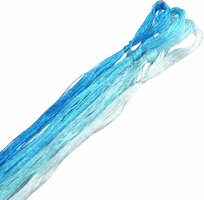 4 Skeins Mulberry Silk Floss Embroidery Thread Floss-Cross Stitch Threads China Silk Woven Jewelry Threads DIY Sewing Kits (15)