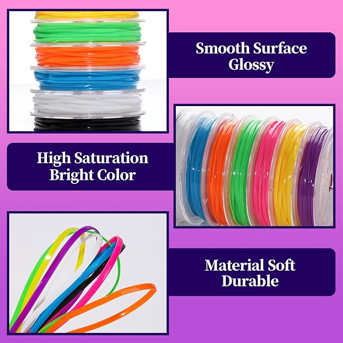 FANDAMEI 8 Color Lanyard Kit, Bright Color Lacing Cord, Lanyard String for Crafts, Bracelets and Jewelry Making