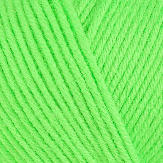 Estako Happy Cotton, 60% Cotton 40% Acrylic Yarn, Soft, Fine/Sport (2) for Crochet and Knitting 1.76 Oz (50g) / 180 Yrds (165m) (4950 - Pistachio)