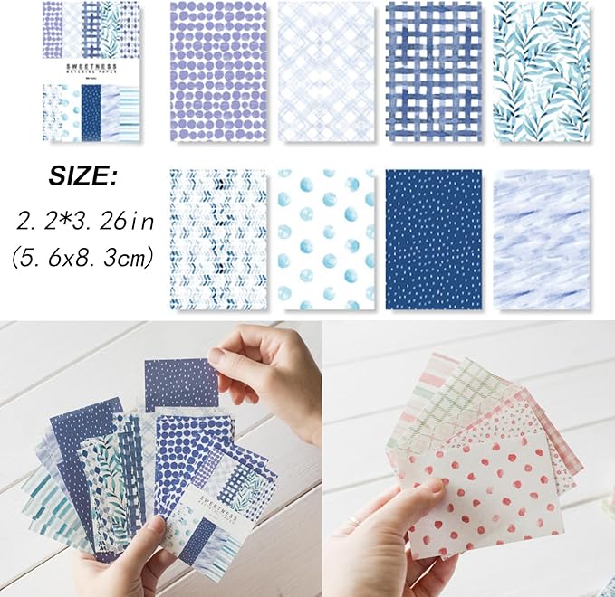 500 Sheets Vintage Scrapbook Paper Set Aesthetic Stationery Paper Supplies Decorative Paper for DIY Art Crafts Scrapbooking Journal Photo Album