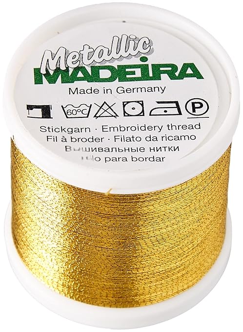 Tacony Corporation Madeira Metallic Thread 200 Meters-Gold