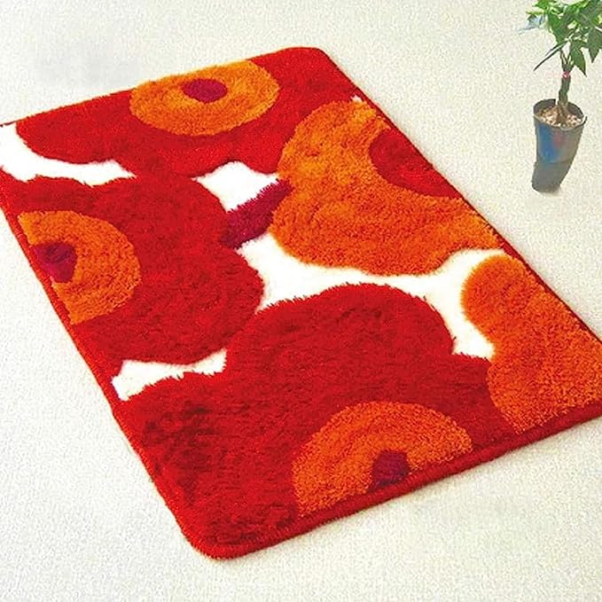 ZFFLYH Latch Hook Kits DIY Crochet Yarn Rugs Tapestry Hooking Needlework Crafts Arts Kit Color Preprinted Pattern Home Decoration Festival Gift for Adults and Beginner