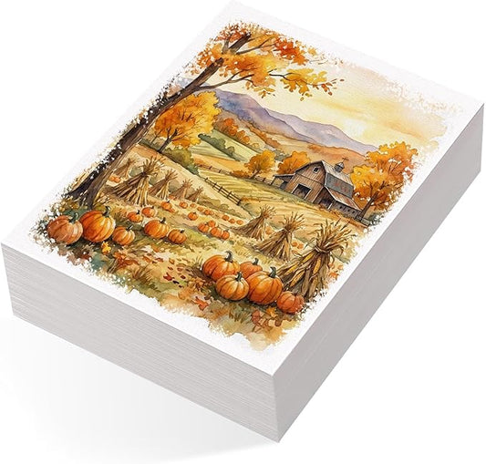 80 Sheets Watercolor Paper Bulk, 110 lb/230 GSM Cold Press Paper White Water Color Paper for Kids Child Students Adults Artists Drawing Wedding Gift Cards(7x10 Inch)