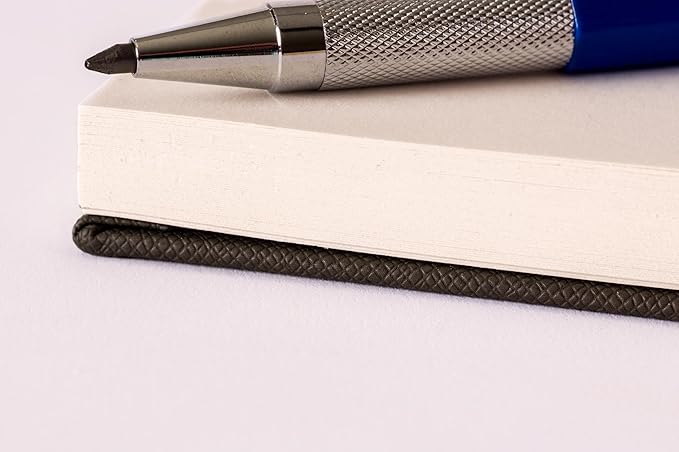 Olympian Ringed Sketchbook, A5 Size 5.5 x 8.25 inches, Gold Metal Ring Binding Lays Flat, 60 Sheets, 150 GSM Fine Art Paper for Artists, Ideal for Pencil, Ink, Watercolor, Leda Art Supply (Pack 2)