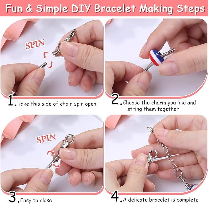 180 Pcs Charm Bracelet Making Kit for Girls, Unicorn Mermaid Crafts Gifts Set Charm Bracelets Kit DIY Arts & Crafts Making Supplies with Beads, Pendant, Bracelets, Necklace Cords Gift for Teens Girls