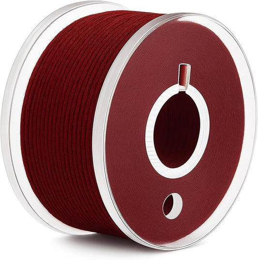 Mandala Crafts 144 Maroon SA156 Prewound Bobbins for Singer Sewing Machine -15J SA156 Prefilled Bobbin Thread for Brother Sewing Machine and Embroidery