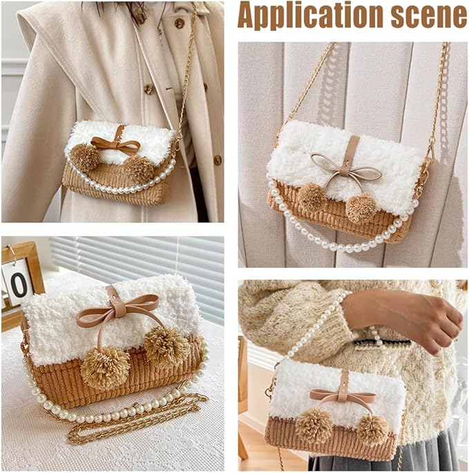 WADORN DIY Knitting Crochet Handbags Kit, Mesh Plastic Canvas Kits for Shoulder Bags DIY Knitting Crochet Crossbag Materials Handmade Purse Stitching Kit for DIY Crafting Embroidery Projects, Peru