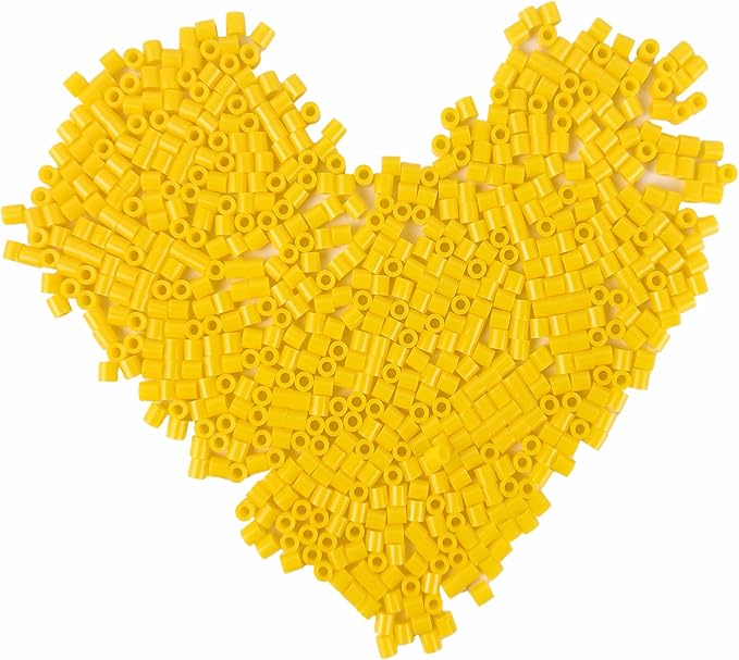 yowamho 1000 pcs 5mm orange yellow melting fuse beads for crafts