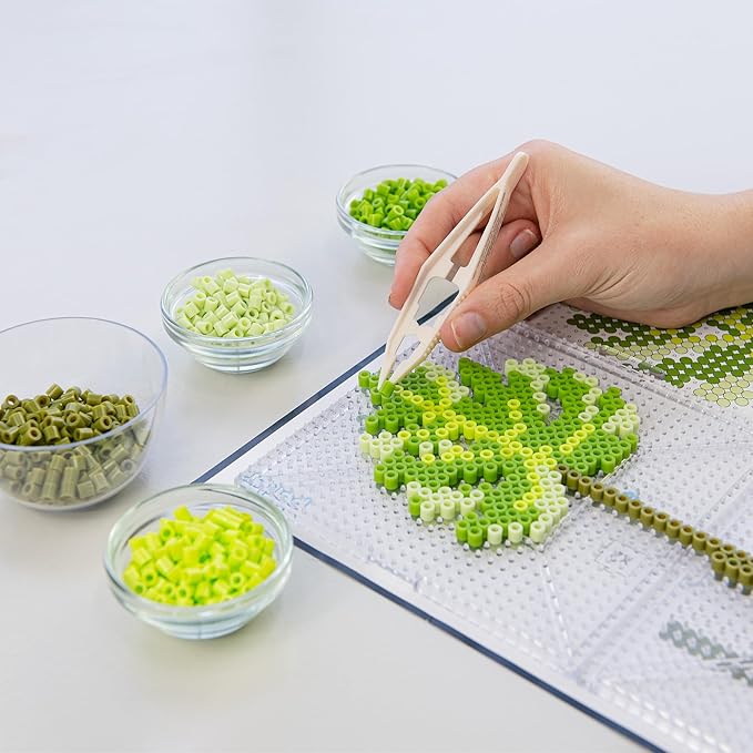 Perler 80-57234 Monstera Plant 3D Fused Bead Craft Activity Kit, Multicolor, 8007 Pieces