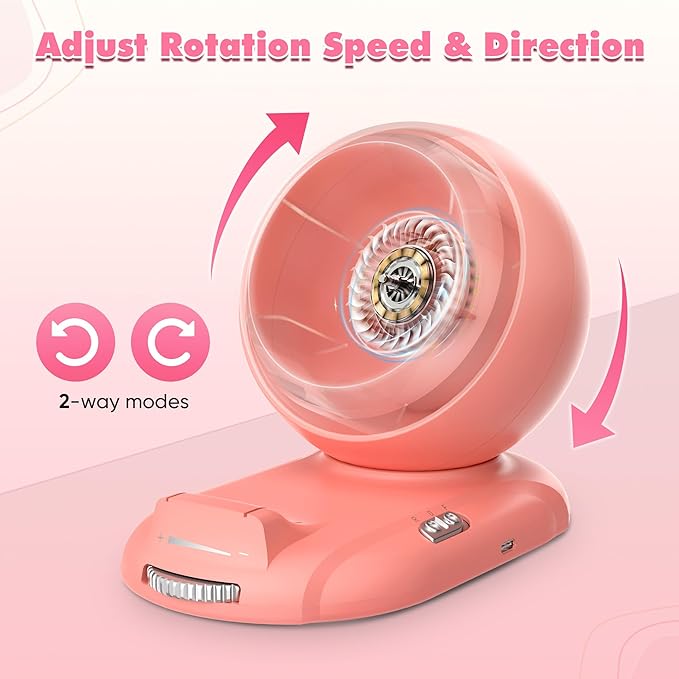 ETUDAW Bead Spinner, Rechargeable Electric Clay Bead Spinner Kit for Bracelet Making, Beginner Clay Beads Kit with Dual Needles and Adjustable Speed, Gift for Holidays, Birthdays (Pink)
