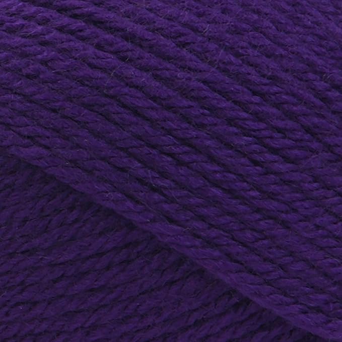 Lion Brand Yarn Basic Stitch Anti-Pilling Yarn for Crocheting, Knitting, and Crafts, Purple, 3 Pack