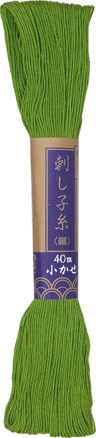 Yokota Sashiko Thread 40m 5x1 (Light Green)
