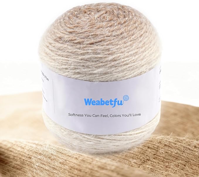 Weabetfu Gradient Cake Yarn for Crocheting & Knitting-Ombre Yarn Cake of 200g/7.05oz.-80% Acrylic,20% Nylon|Light Weight&Soft Crochet Yarns for Scarves,Blankets & Garments-05