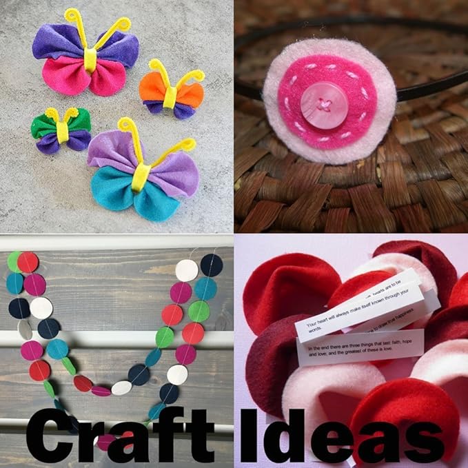 Playfully Ever After Yellow Craft Felt Circles (5 Inch - 18pc)