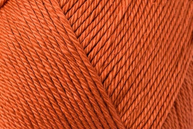 5 Skein/Pack Schachenmayr (SMC) Catania Originals Yarn, Each Ball 1.76 Oz (50gr) / 136 Yards (125 m), 100% Mercerized Cotton for Knitting and Crochet Yarn, Sport Weight, 426 - Fox