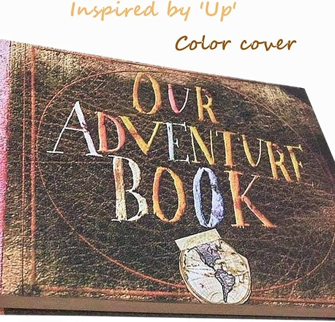 Adventure Book Handcrafted Diary Photo Scrapbook,Tailored for Preserving Cherished Moments,Gift for Couples' Anniversaries,Weddings,Globetrotters,Birthdays,Christmas & Note-taking Gifts