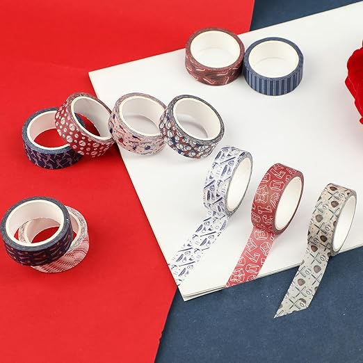 12 Rolls Baseball Washi Tape, Sport Masking Tape, Stadium Decorative Tapes for Scrapbook Journals Envelope DIY Art Craft Birthday Sports Party Gift Wrapping Supplies 16.4FT