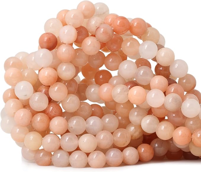 cheavian 45pcs 8mm natural pink aventurine round loose beads for jewelry making diy bracelet necklace materials 1 strand 15"