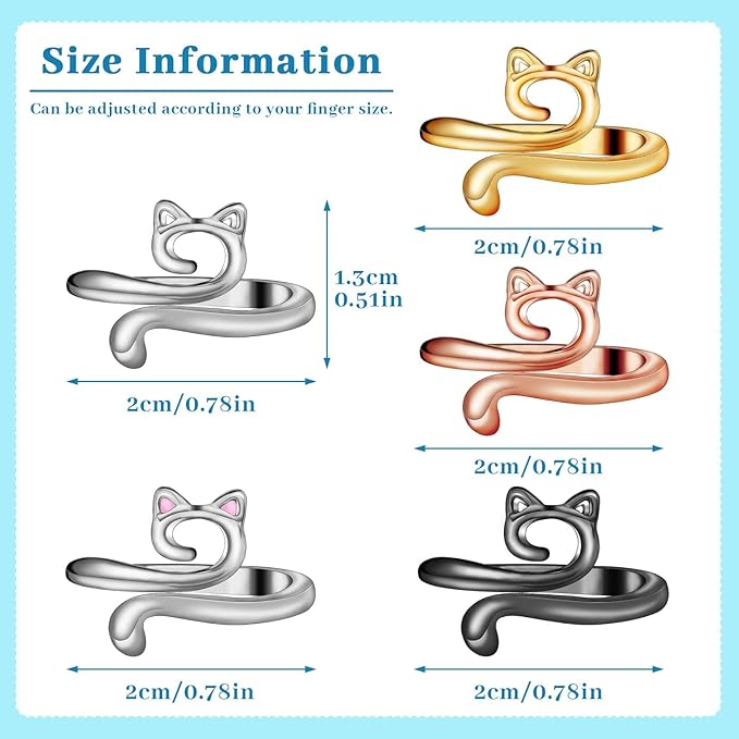 5 Pcs Crochet Ring, Adjustable Crochet Tension Rings, Yarn Ring for Finger Knitting Loop Accessories Tools, Yarn Rings for Women Mother Grandma