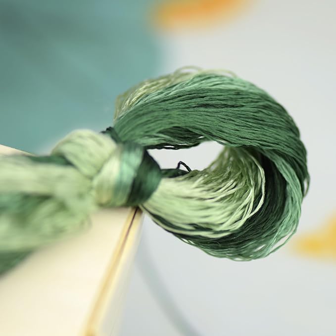 4 Skeins Mulberry Silk Floss Embroidery Thread Floss-Cross Stitch Threads China Silk Woven Jewelry Threads DIY Sewing Kits (10)