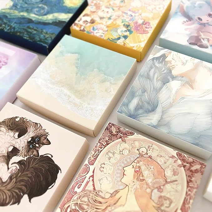Doraking 200PCS Middle Size Art Theme Scrapbook Washi Stickers for Scrapbooking Diary Decoration, Arts Famous Painting Stickers, Van Gogh Works Sticker (Impressionist Arts)