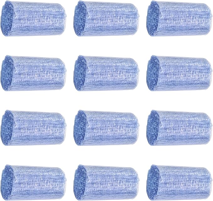 Yglnden 12 Rolls Latch Hook Kit Colorful Yarn Bundles Cut Rug DIY Latch Hook Yarn for Handmake Craft Sewing Knitting for Adults (Blue #42)