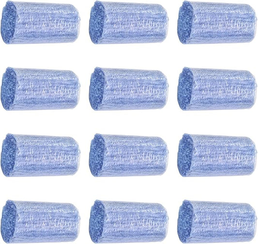 Yglnden 12 Rolls Latch Hook Kit Colorful Yarn Bundles Cut Rug DIY Latch Hook Yarn for Handmake Craft Sewing Knitting for Adults (Blue #42)