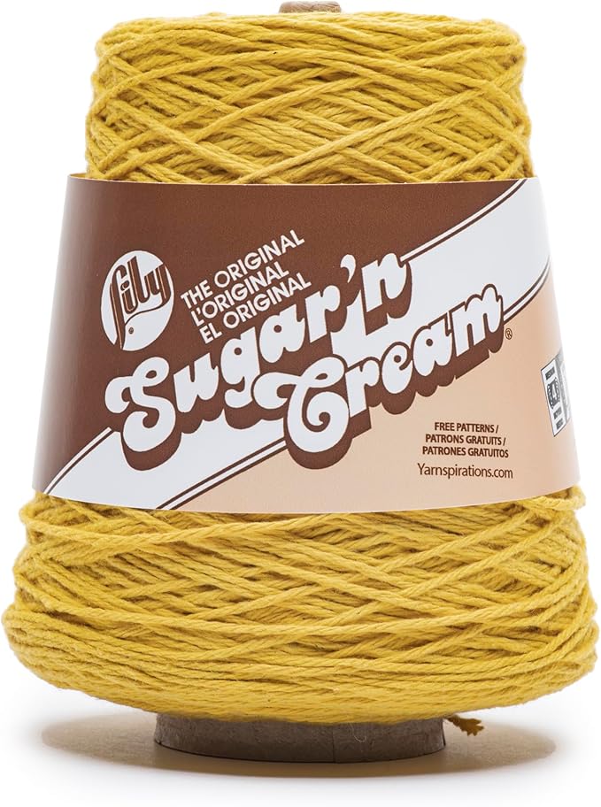 Lily Sugar N Cream Cones Bamboo Yarn - 1 Pack of 400g/14oz - 100% Cotton - #4 Worsted (Medium) - 674 Yards - Knitting/Crochet