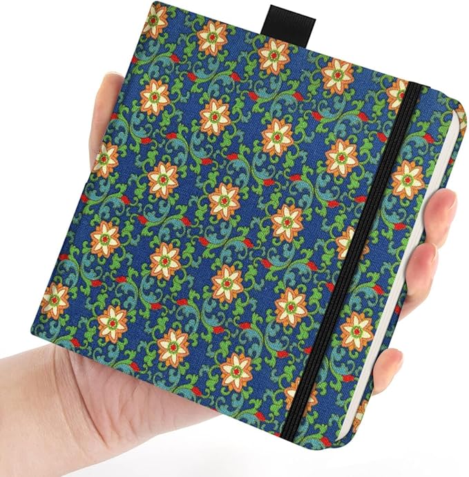 Watercolor Art Sketchbook,5 x 5 inches Portable Hardcover Journal Sketchbook,30 Sheets 140lb/300gsm Acid-Free Drawing Paper,Travel Mixed Media Notebook for Beginners Artists,Dunhuang Texture