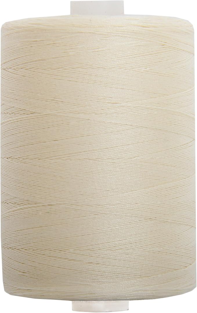 Threadart 100% Cotton Thread | for Quilting, Sewing, and Serging | 1000M Spools 50/3 Weight | Ivory 746