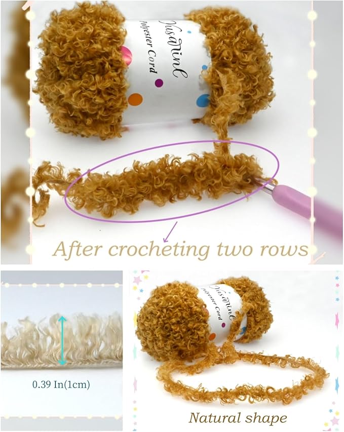 (32 Colors Available) Yusarinl Teddy Bear Yarn,Fuzzy Yarn for Crochet Polyester Plush Fur for Crafts Fluffy Fuzzy for Knitting(3.35 oz, 40 yds)-Baby Blue