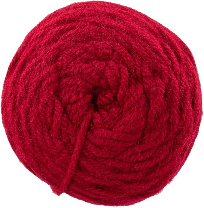 Craft County Size 4 (Medium) 100% Acrylic Fiber Yarn – Variety of Color and Pattern Options – Great for Crochet, Knitting, and Weaving (Burgundy)