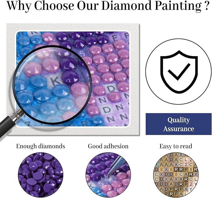 Fountor Deer Diamond Art Kits for Adults, Deer Diamond Painting Kits for Adults Beginners, DIY 5D Forest Diamond Painting with Round Gem Art Kits for Gift Home Wall Decor 12x16 Inch