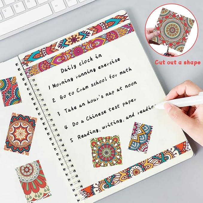 6x6" 160gsm Cardstock Single Sided Scrapbooking 24 Papers Pad Vintage Decoupage Scrapbook Kit Patterned Paper Junk Journal Supplies Journaling Supply Scrap Paper Crafting. Datura