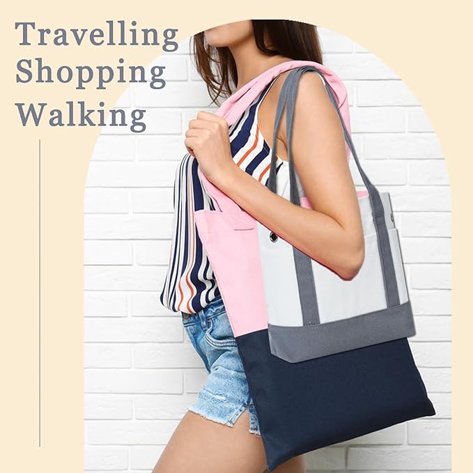 Yarn Bag, Canvas Tote Crochet Bag Organizer, Lightweight Yarn Storage Knitting Bags for Crocheting, Portable Travel Bags and Totes, Crochet Accessories, Knitting Kit Holder