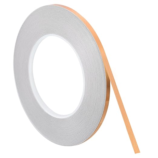uxcell Metallic Tape, 0.19 in x 164 ft Self Adhesive Metalized Polyester Film Tape Waterproof Shiny Washi Tape for Walls Graphic Arts Gifts Wrapping Crafts Decoration, Brushed Rose Gold