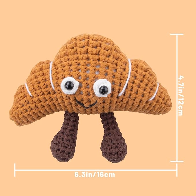 EOKPHULL Crochet Kit for Beginners, Easy DIY Crochet & Knitting Kit for Adults with Step-by-Step Video Tutorials, Yarns, Stuffing, Crochet Hook and Accessories, Crochet Craft Set