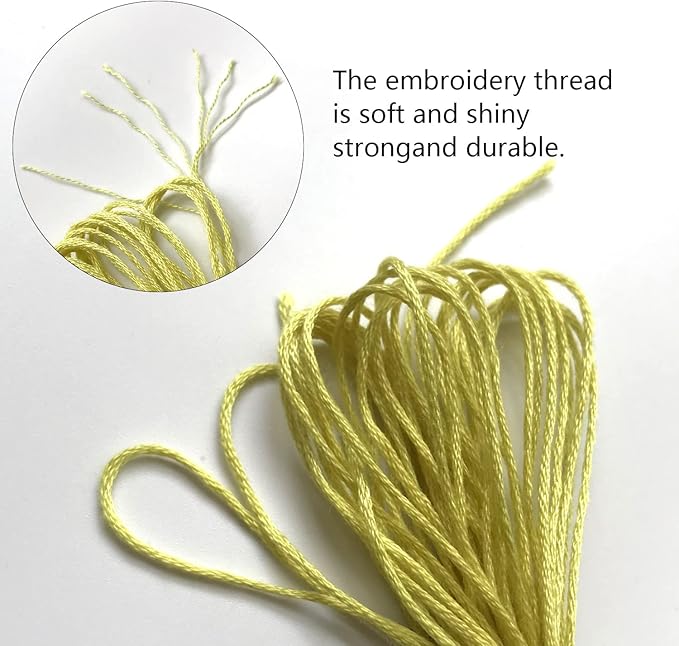 30 Gradient Color Embroidery Cross Stitch Threads Cotton Embroidery Floss, Friendship Bracelets Floss for Halloween Knitting, Cross Stitch Project (Green Series)