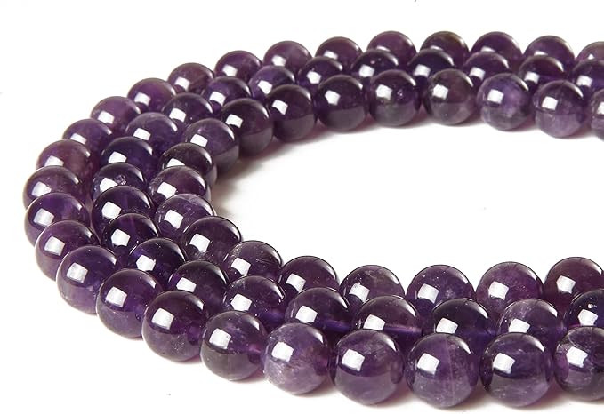 100pcs 10mm amethyst beads natural gemstone beads round loose beads for jewelry making