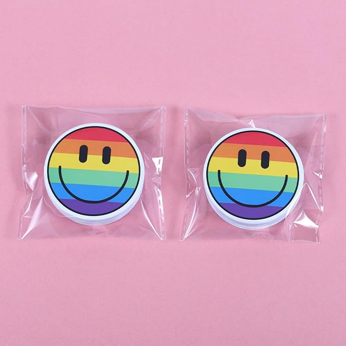 wercokt 100pcs smiling face stickers, cute water bottle stickers for kids, for teaching rewards, notebooks, stationery, luggage, cartoon pvc happy sticker