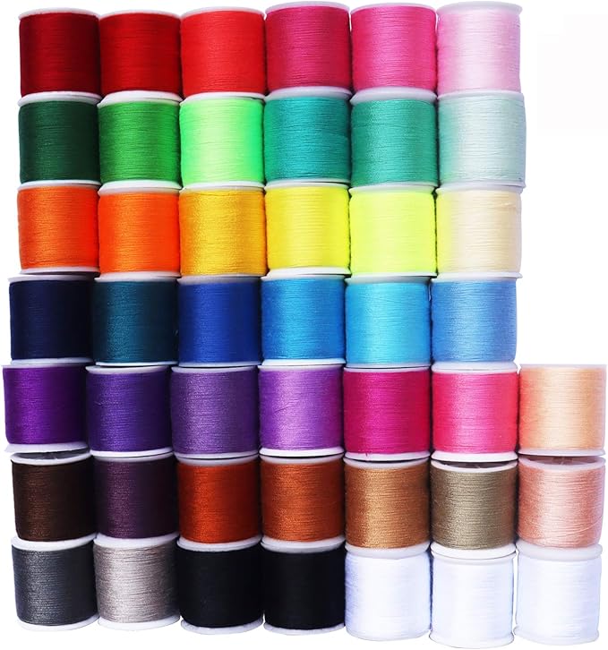 45 spools Sewing Thread Kits Polyester for Hand & Machine Sewing,100yards Each,Total 4500yards