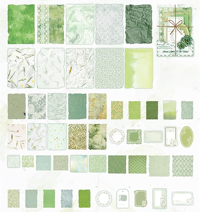 100 Sheets Vintage Scrapbook Papers Journaling Scrapbooking Supplies Kit junk journal supplies Decorative Craft Paper for Planner, Collage Paper Embellishment