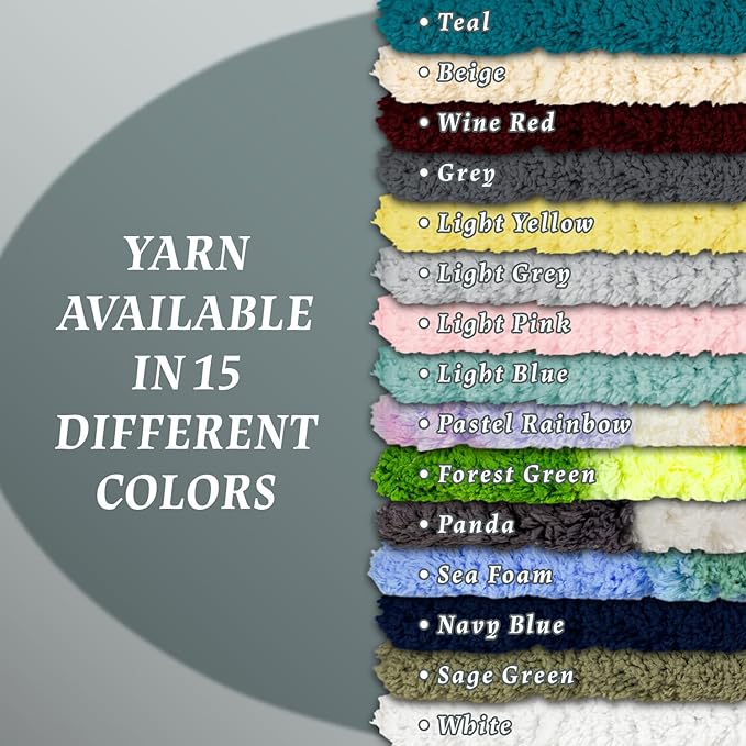 Super Soft Chunky Chenille Yarn – 8 Skeins × 8 oz (25 Yards Each) Jumbo Bulky Yarn for Crochet & Hand Knitting Blankets, Sweaters, Cushions, DIY Projects (Forest Green)