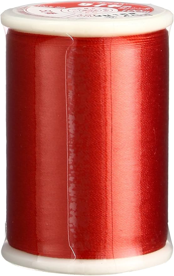 Superior Threads Tire Silk #50 3-Ply 50-Weight High Sheen Silk Embroidery Quilting Sewing Thread - 109 Yard Spool (#404 Lipstick Red)