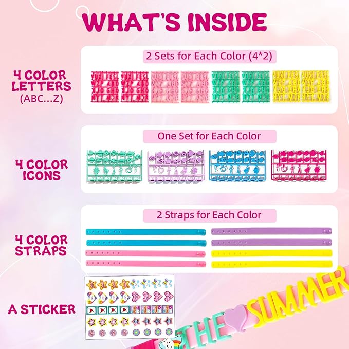 dupamind friendship bracelet making kit for girls, christmas gifts art & craft kits for kids, diy jewelry making kit, birthday present for ages 4-12, toy for age 4, 5, 6, 7, 8, 9, 10, 11, 12 years old
