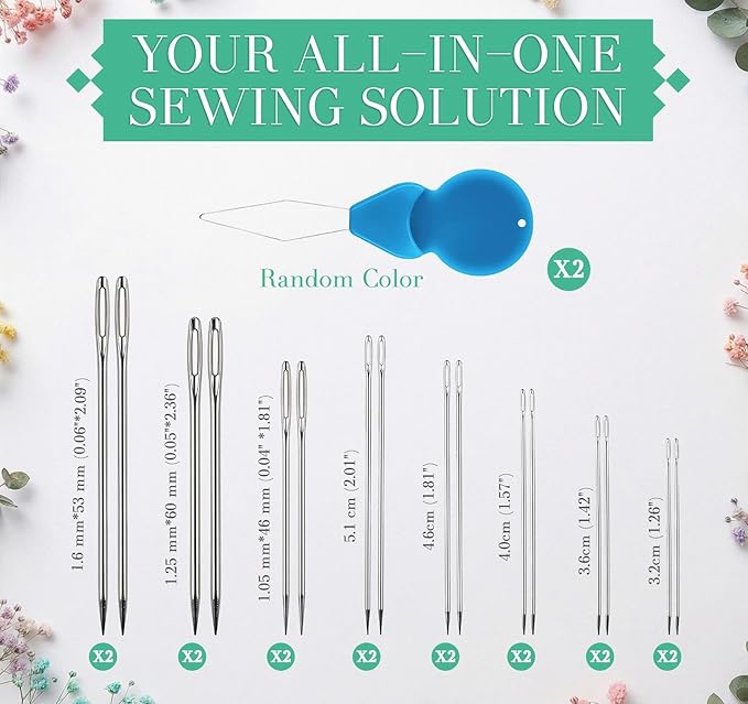 2PCS Thread - 1000Yard White All Purpose Sewing Machine Thread for Sewing