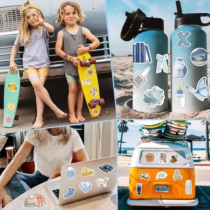 640pcs aesthetic stickers,vsco stickers aesthetic for water bottles,vinyl waterproof laptop sticker,skateboard computer phone decals for girls teens