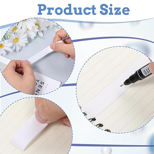 3 Rolls White Washi Tape Self-Adhesive Decorative Painters Tape 32 Feet x 0.6 Inches White Masking Tapes for DIY Scrapbooks Journals Crafts