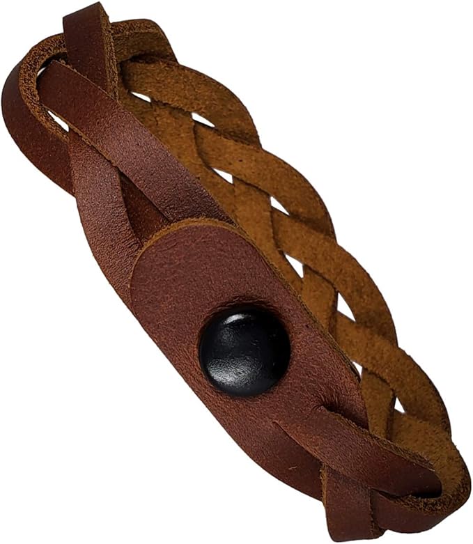 PITKA LEATHER Mixed Colors Mystery Braid Leather Bracelets Kit - 8 Leather Bracelets Braiding Ready 2 of Each Color - Made in USA